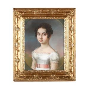 Hirschmann Johann Baptist 1770-1829,Portrait of a Lady,1825,Leland Little US 2018-06-15