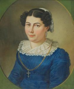Hirschmann Johann Baptist 1770-1829,Portret damy,1827,Rempex PL 2018-09-11
