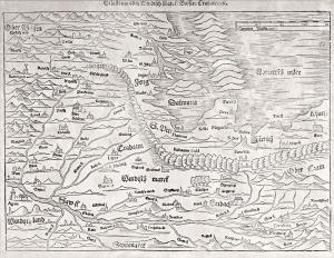 HIRSCHVOGEL Augustin Hirssfogel 1503-1553,Map of Slovenia, Sclavonia oder Windisch,Nagyhazi galeria 2017-05-30