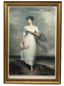 HIRST Norman 1862-1956,Portrait of a Regency Period Lady Walking on t,Duggleby Stephenson (of York) 2022-03-09