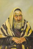 HIRSZENBERG Samuel 1865-1908,Portrait de rabbin,Hotel Des Ventes Mosan BE 2012-10-17
