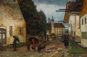 HIRTH DU FRENES Rudolf 1846-1916,A rainy day in Bavaria,Bonhams GB 2021-11-16