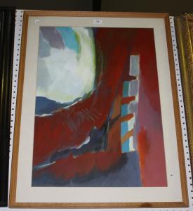 HITCHENS John 1940,Abstract Landscape,Tooveys Auction GB 2012-02-22