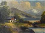 HITLER adolf 1889-1945,a lake side house with mountainous bac,1910,Mullock's Specialist Auctioneers 2017-07-06