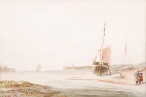 HIVE Henry George 1811-1895,The harbour mouth,1837,Dreweatt-Neate GB 2012-02-15