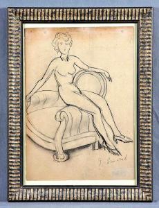 HIVERT G,Desnudo femenino en un sofá,1930,Subastas Galileo ES 2017-02-23