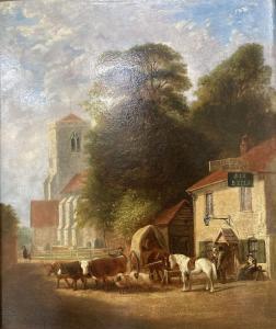 HIXON W,Outside The Six Bells and Willsden Church, Middlesex,Gorringes GB 2021-05-24