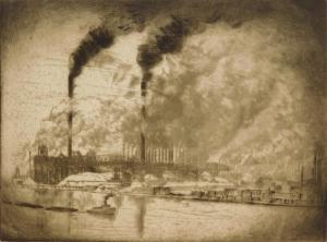 HJORTH Bror 1894-1968,Chicago- The Illinois Steel Co.- 92nd St.,1911,Rachel Davis US 2023-06-03