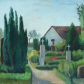 HJORTH NIELSEN Soren 1901-1983,Scenery from a graveyard,Bruun Rasmussen DK 2011-05-09