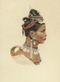 HLA Mg Tun,A Long Neck woman; and a Man from Shan State, Burm,1901 circa,Christie's 2007-05-03