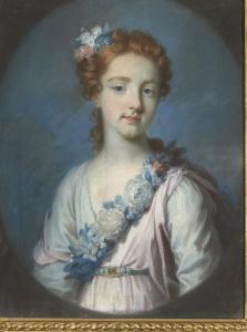 HOARE OF BATH William,Portrait of a young girl, half-length, in a pink a,Christie's 2009-12-09