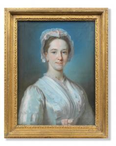 HOARE OF BATH William,Portrait of a young lady, bust-length, in a white ,Bonhams 2024-04-10