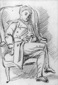 HOARE OF BATH William,Study of a man asleep in an armchair, possibly the,Christie's 1998-11-24