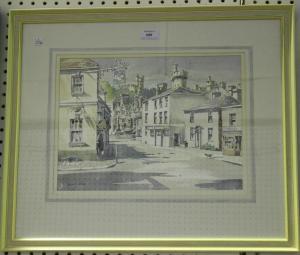 HOBBS Gillian M,Arundel High Street with the Swan Hotel and ,20th century,Tooveys Auction 2018-12-28