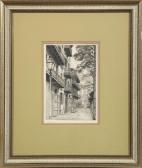 HOBBS Morris Henry 1892-1967,"Pirate's Alley, 
Old NewOrleans",New Orleans Auction US 2011-06-04