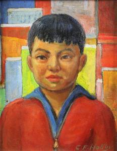 HOBBY Carl Frederick 1886-1964,Portrait of a Chinese Boy,Clars Auction Gallery US 2015-12-13