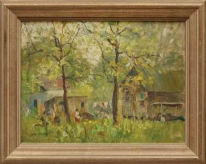 HOBBY Jess Carl 1871-1938,Cabin in the Woods,Neal Auction Company US 2021-10-06
