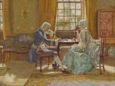 HOBDEN Frank 1859-1936,a game of chess,Burstow and Hewett GB 2020-06-18