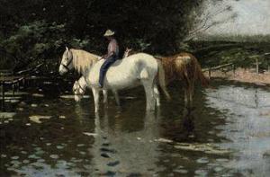 HOBKIRK Stuart 1800-1900,Watering the horses,Christie's GB 2010-11-17