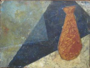 HOBLITZELLE KATHERINE W,Still life with brown vase,Ivey-Selkirk Auctioneers US 2008-11-15