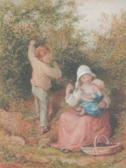 HOBSON Henry E 1855-1870,Blackberry picking,Sotheby's GB 2002-07-17