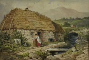 HOBSON Henry E 1855-1870,The Crofters Cottage,1859,Reeman Dansie GB 2024-02-13