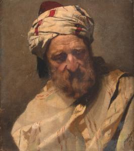 HOCHMANN Franz Gustav 1861-1936,Portrait of a bearded Oriental,Nagel DE 2023-11-08