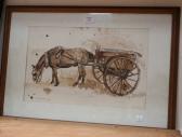 HOCKEY James 1904-1990,Study of a Horse and Cart,1939,Tooveys Auction GB 2009-07-15