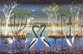 HOCKEY Patrick 1948-1992,Tropical Landscape,Mossgreen AU 2016-08-29
