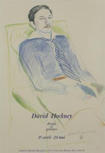 HOCKNEY David 1937,Dessins et Gravures, Galerie Claude Bernard exhibi,1975,Rosebery's GB 2024-04-23