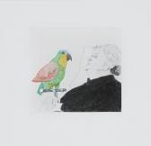 HOCKNEY David 1937,Félicité Sleeping with a Parrot: Illustration for ,1974,Bonhams GB 2011-07-12