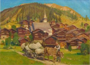 HODEL Ernst II 1881-1955,Grimentz, Val d\’Anniviers,Sotheby's GB 2023-12-12
