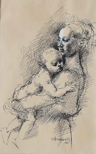 HODERMASKY Daniel,Mother and Child,1965,Rachel Davis US 2014-10-25