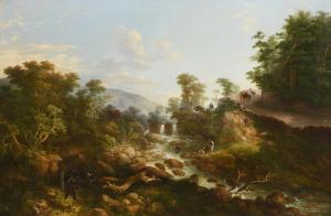 HODGES MULCAHY Jeremy,Wooded River Landscape near Kerry,1865,Morgan O'Driscoll IE 2022-06-20