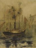 HODGKINS Thomas Francis 1835-1903,The Harbour,1901,Dunbar Sloane NZ 2007-04-18