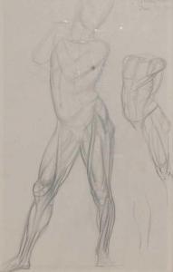 HODGKINSON Alexander 1900-1900,Male nude study,1931,Lacy Scott & Knight GB 2022-03-18