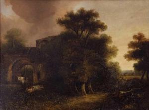 HODGSON David 1798-1864,Castle Rising, Norfolk,1859,Keys GB 2022-07-29