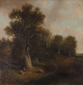 HODGSON David 1798-1864,Kimberly Park, a rural Norfolk scene with livestoc,Keys GB 2022-07-29