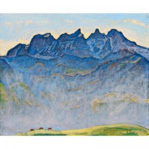 HODLER Ferdinand 1853-1918,DIE DENTS DU MIDI,1916,Sotheby's GB 2007-11-27