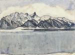 HODLER Ferdinand 1853-1918,THUNERSEE MIT STOCKHORNKETTE IM WINTER,Sotheby's GB 2017-12-05