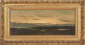 HOEBER Arthur 1854-1915,"Sunset on the Marshes", a landscape with wonderfu,Eldred's US 2014-08-01