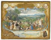 HOEFNAGEL Joris,AN ALLEGORY OF THE STRUGGLE BETWEEN AVARICE AND AM,1571,Sotheby's 2015-07-08