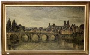 HOEKS Pierre Willem John,Panoramisch gezicht op Maastricht met de Sint Serv,Venduehuis 2016-04-13