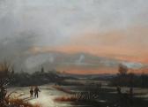 HOEN Pieter Cornelis 1814-1880,Winterlandschaft,Geble DE 2009-03-07