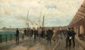 HOETERICKX Emile 1858-1923,Arrival of the mailboat at Dover,De Vuyst BE 2020-12-05