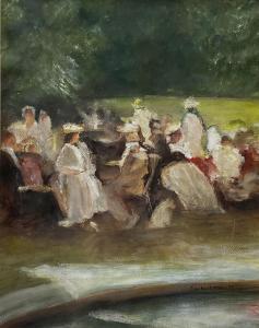 HOETERICKX Emile 1858-1923,Fashionable Ladies in the Park,David Duggleby Limited GB 2022-09-16