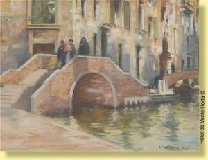 HOETERICKX Emile 1858-1923,Promenade à Venise,Horta BE 2008-03-18