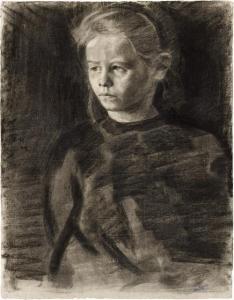 Hofer Franz 1885-1915,Bildnis eines Mädchens mit Haarreif,Galerie Bassenge DE 2019-05-31