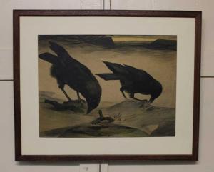 HOFF van't Adrianus Johannes 1893-1939,two crows,Henry Adams GB 2024-01-25