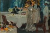 HOFFBAUER Charles Constantine 1875-1957,Le dîner,Aguttes FR 2012-12-17